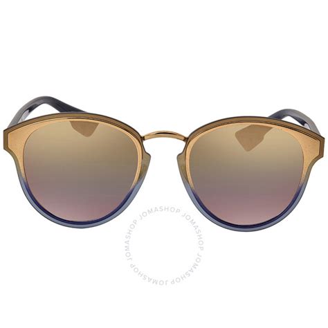 Dior Nightfall Gold Sm Pink Ar Oversized Ladies Sunglasses